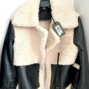 Allsaints Farley Metallic Sheath Jacket (New Wtags)